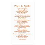 Apollo Prayer Card business cards