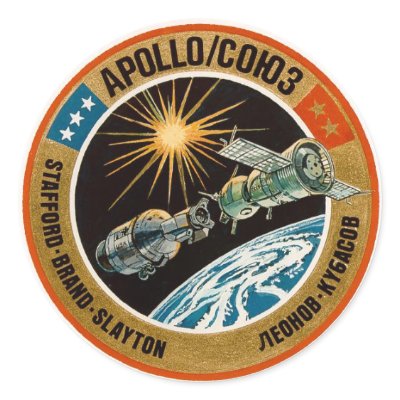 Apollo–Soyuz Test Project Round Stickers by TheMoonDuster