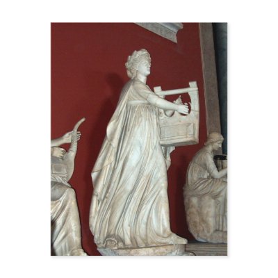 Apollo Statue in the Vatican Museum Post Card by Sylvestermouse