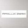 Apollo Zero Poster, White