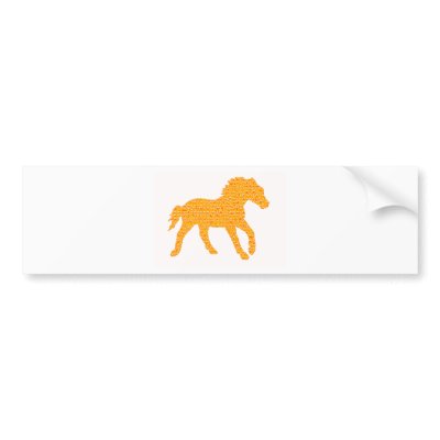 Apollo's Horse Bumper Stickers by ninuno