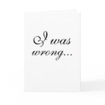 "Apology in black & white"