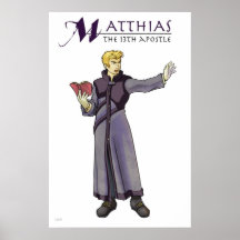 Apostle Matthias Christian Poster