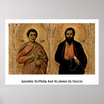 Apostles St.Philip And St.James By Duccio Print
