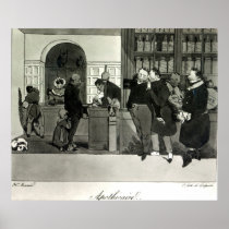 Apothecary, engraved by Delpech Posters