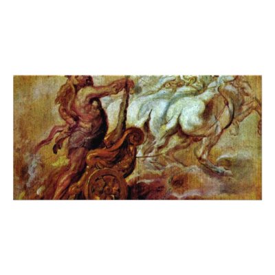 Apotheosis Of Hercules By Rubens Peter Paul Picture Card by Artcollection