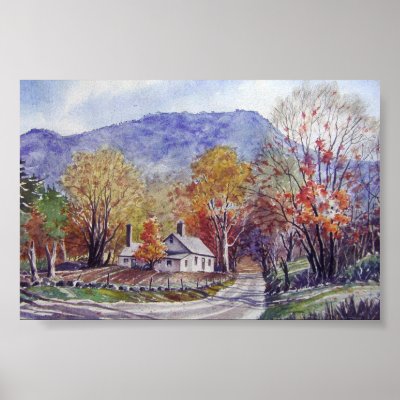 Appalachian Blue Hills-poster by MrNoble