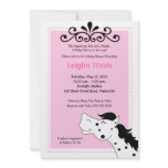 Appaloosa Horse Girl 5x7 Baby Shower Invitation