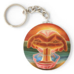Apparition of Face with Hands and O... keychains
