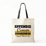 Appendix Cancer Awareness Canvas Bag
