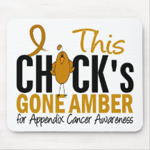 Appendix Cancer Chick Gone Amber Mouse Pad