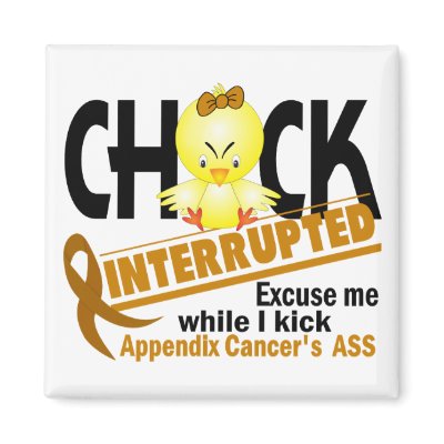 Appendix Cancer Chick Interrupted 2 by awarenessgifts