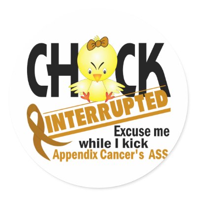 Appendix Cancer Chick Interrupted 2 by awarenessgifts