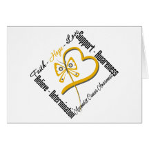 Appendix Cancer Faith Hope Love Butterfly Cards
