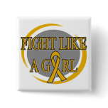 Appendix Cancer Fight Like A Girl Circular Buttons