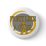 Appendix Cancer Fight Like A Girl Circular Pins