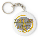 Appendix Cancer Fight Like A Girl Circular Key Chains