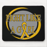 Appendix Cancer Fight Like A Girl Circular Mousepad