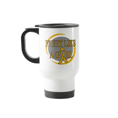 Appendix Cancer Fight Like A Girl Circular Mugs by MissionWeCanDoIt