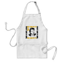 Appendix Cancer - Fight Like A Girl - We Can Do It Aprons
