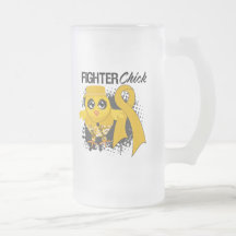 Appendix Cancer Fighter Chick Grunge Coffee Mugs