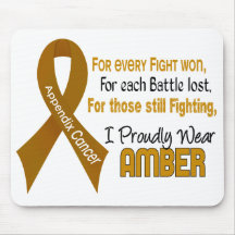 Appendix Cancer For Every…..I Proudly Wear Amber 1 Mousepad