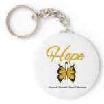 Appendix Cancer Hope Butterfly Ribbon Key Chains