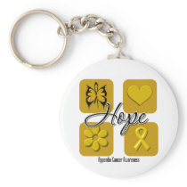 Appendix Cancer Hope Love Inspire Awareness Key Chain