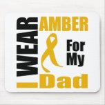 Appendix Cancer I Wear Amber Dad Mouse Mats