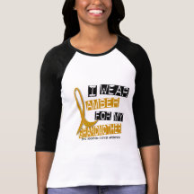 APPENDIX CANCER I Wear Amber For My Grandmother 37 Tshirt