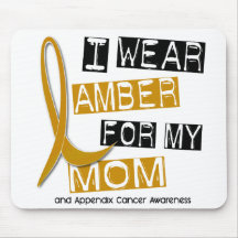 APPENDIX CANCER I Wear Amber For My Mum 37 Mousemat