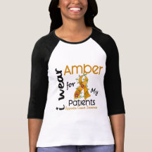 Appendix Cancer I Wear Amber For My Patients 43 T-shirt