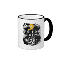 Appendix Cancer Keep Calm and Fight On Coffee Mugs