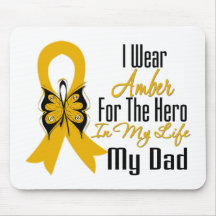 Appendix Cancer Ribbon Hero My Dad Mouse Pad