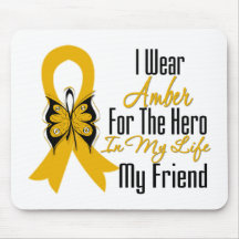 Appendix Cancer Ribbon Hero My Friend Mouse Mat