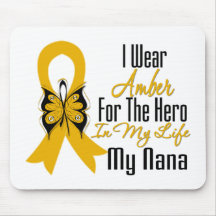 Appendix Cancer Ribbon Hero My Nana Mouse Pad