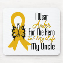 Appendix Cancer Ribbon Hero My Uncle Mouse Mat