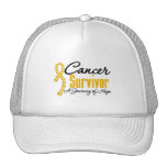 Appendix Cancer Survivor Awareness Journey Ribbon Mesh Hats