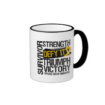 Appendix Cancer Survivor Defy It Coffee Mugs