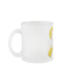 Appendix Cancer Survivor Flower Ribbon Coffee Mugs