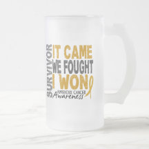 Appendix Cancer Survivor It Came We Fought I Won Coffee Mug