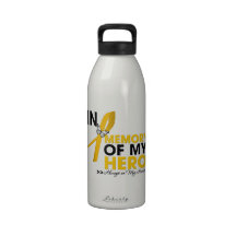 Appendix Cancer Tribute In Memory of My Hero Drinking Bottles