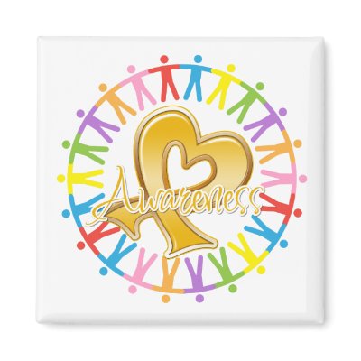 Appendix Cancer Unite in Awareness Fridge Magnets by giftsforawareness