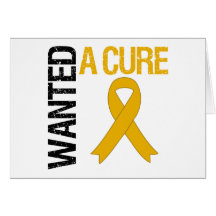 Appendix Cancer Wanted A Cure Greeting Card