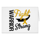 Appendix Cancer Warrior FIGHT STRONG Greeting Cards