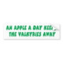 Apple a Day Bumper Sticker