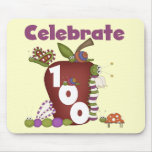 Apple and Bugs Celebrate 100 Tshirts and Gifts Mouse Mats