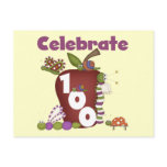Apple and Bugs Celebrate 100 Tshirts and Gifts Post Card
