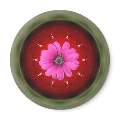 apple and daisy fridge magnet by almawad