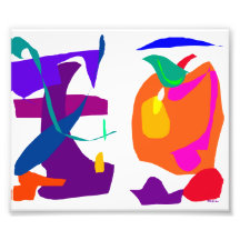 Apple and Eggplant Photo Print